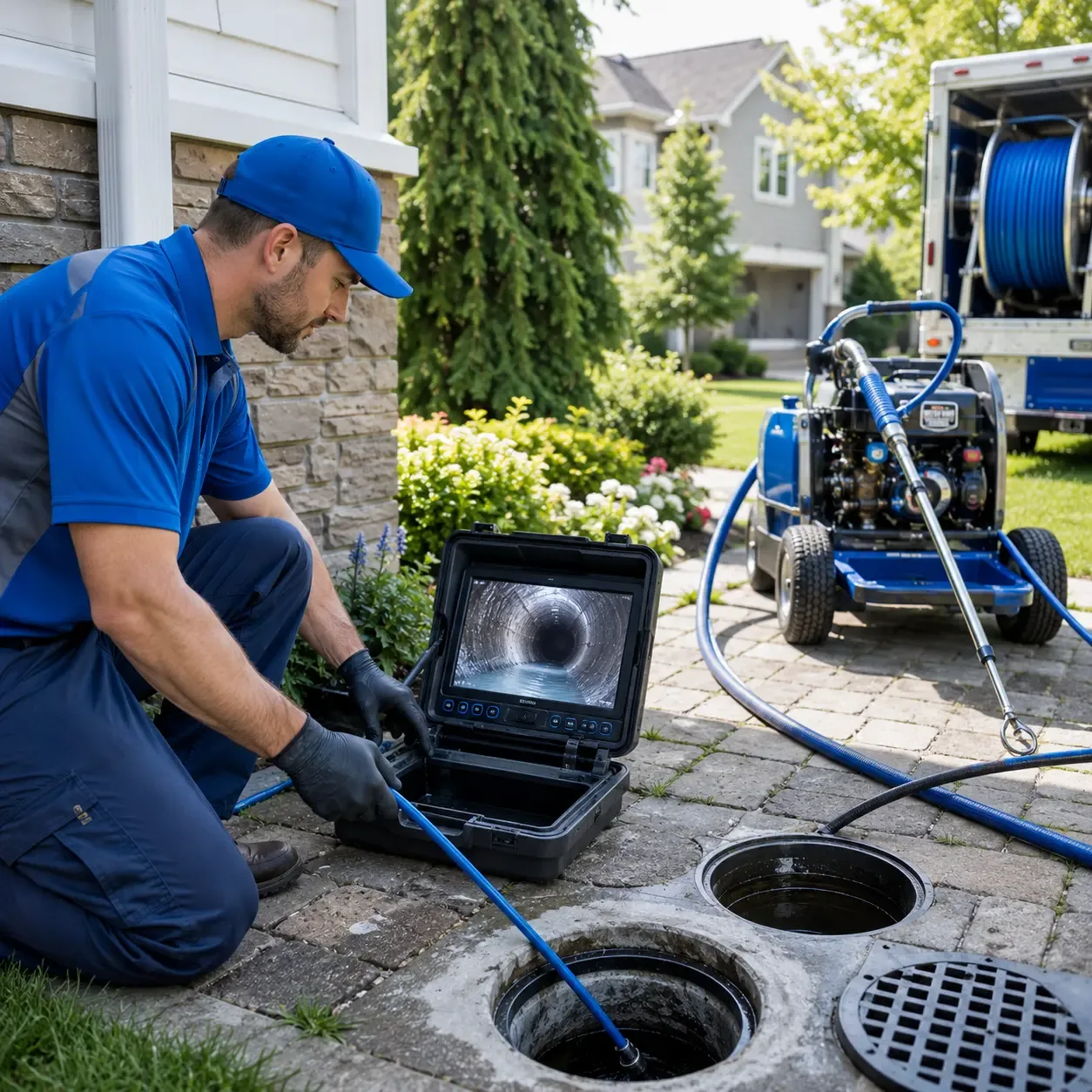 Outdoor drain cleaning professionals serving Colliers, WV